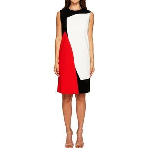 Beautiful Escada black, white, red dress